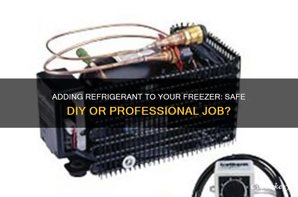 can i add refrigerant to my freezer