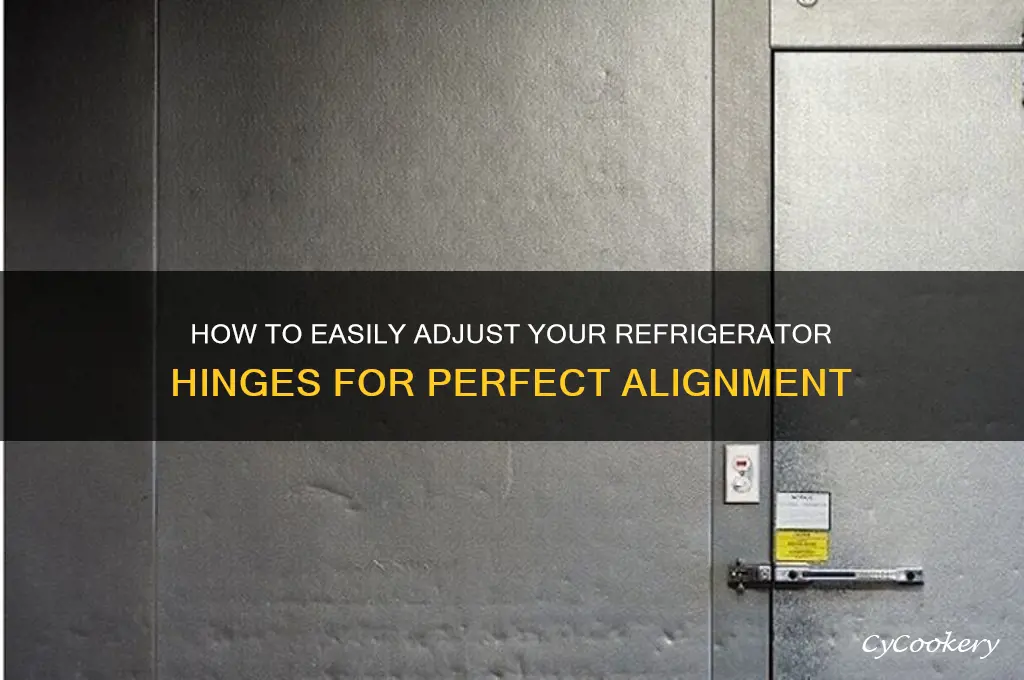 can i adjust my refrigerator hinges