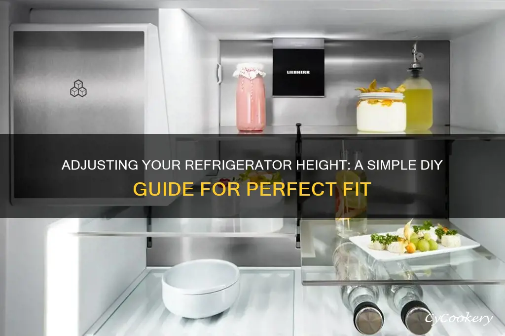 can i adjust the height of my refrigerator