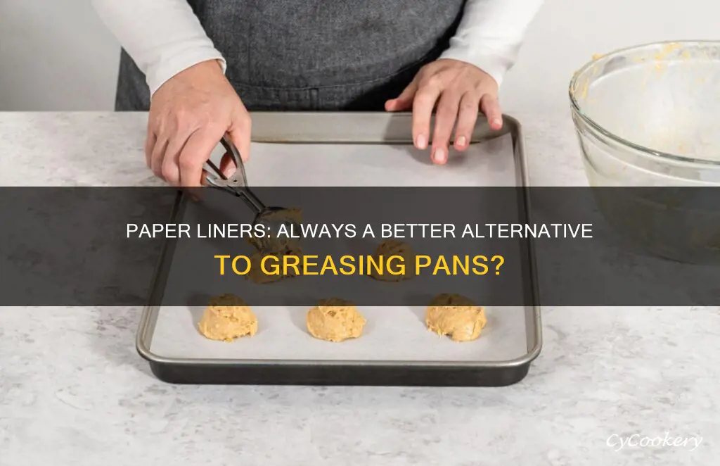 can I always use paper liners instead of greasing pan