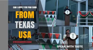 How to Apply for a PAN Card from Texas, USA