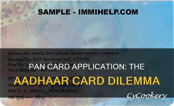 can I apply for pan card without aadhaar card