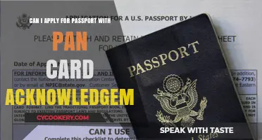 PAN Card Acknowledgement: Valid for Passport Application?
