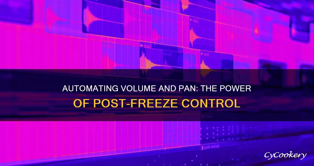 can I automate volume and pan after freezing tracks