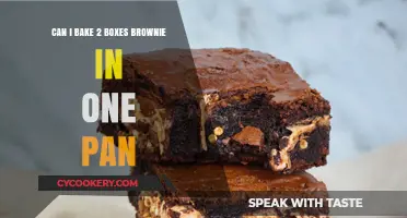 Baking Brownies: Double the Batch, Same Pan