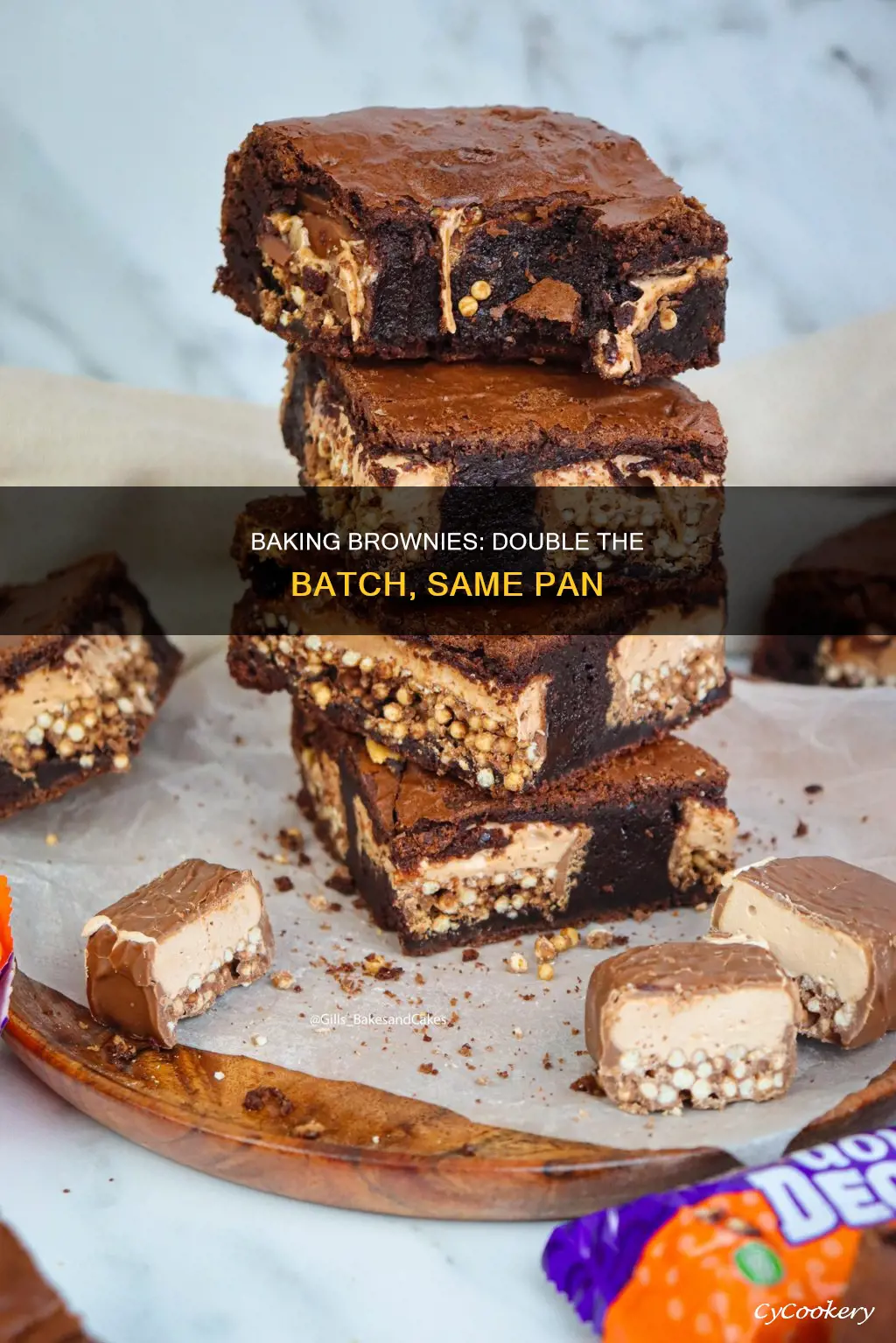 can I bake 2 boxes brownie in one pan