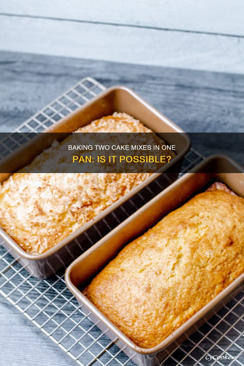 can I bake 2 cake mixes in a 9x13 pan