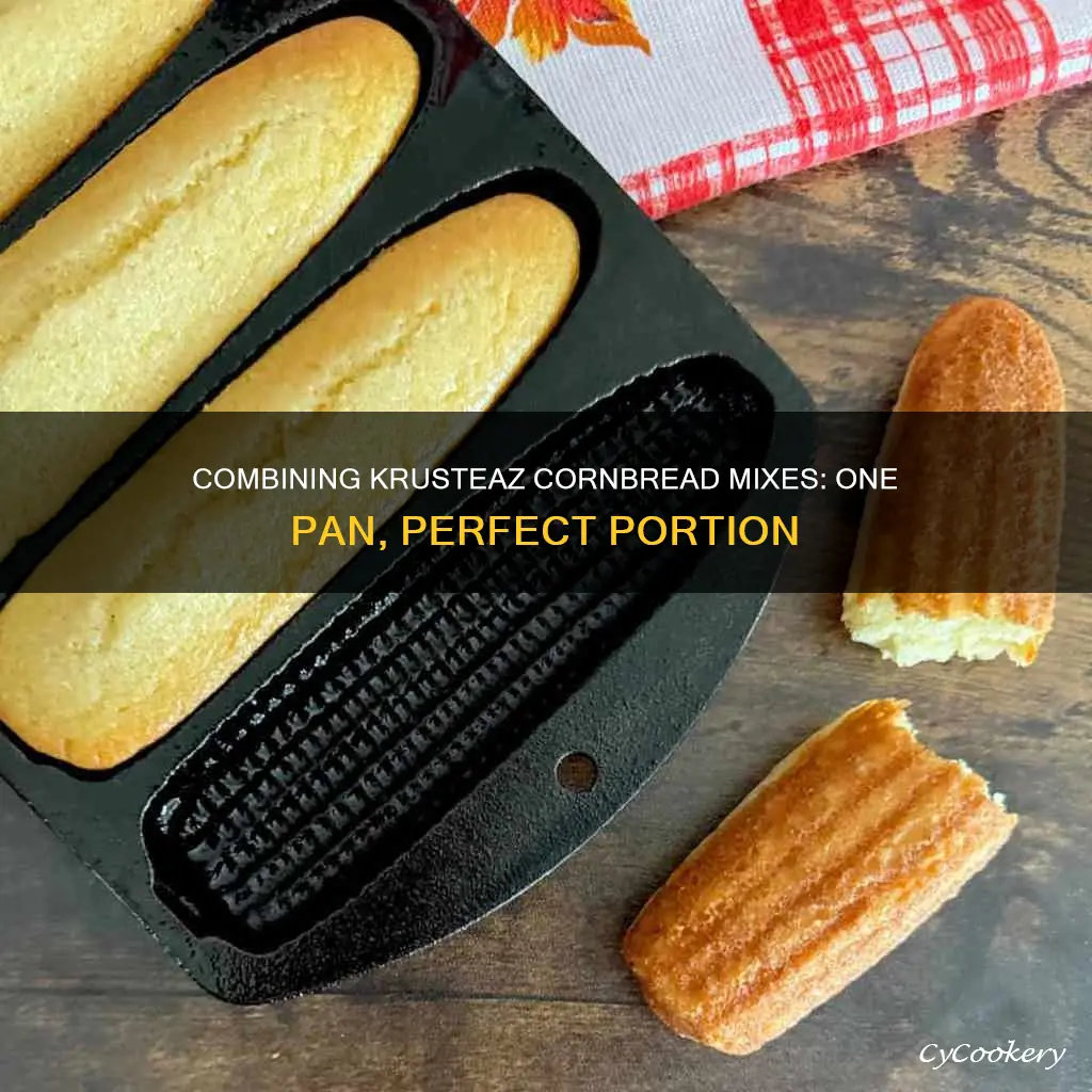 can I bake 2 krusteaz cornbread mixes in 1 pan