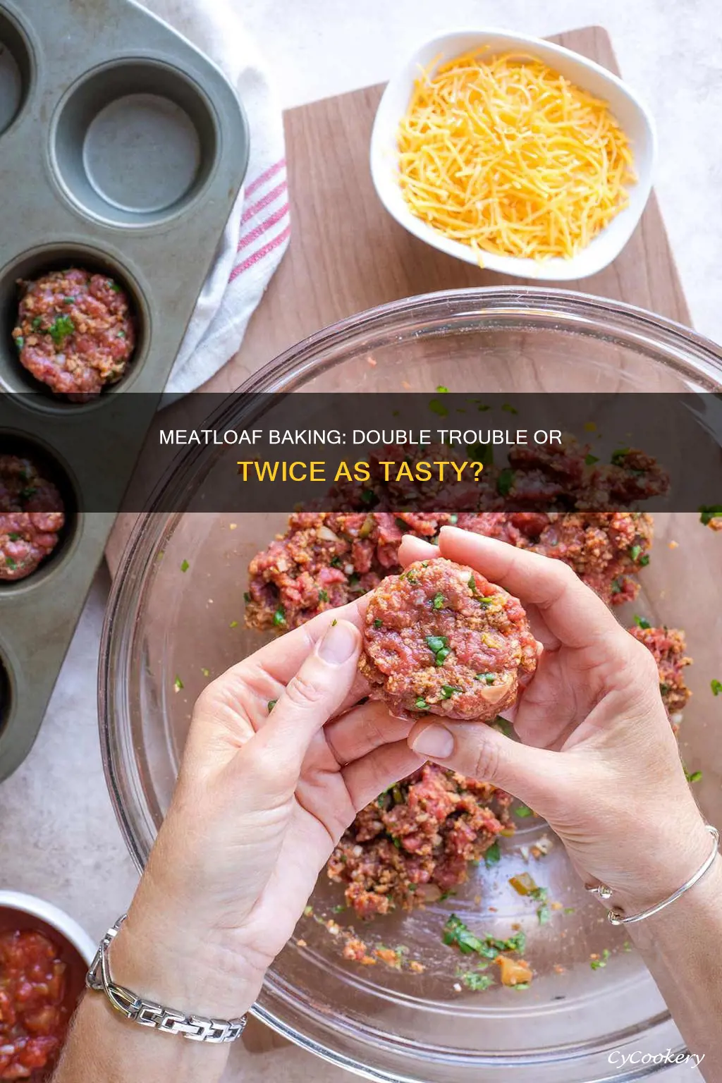 can I bake 2 meatloaves in one large pan