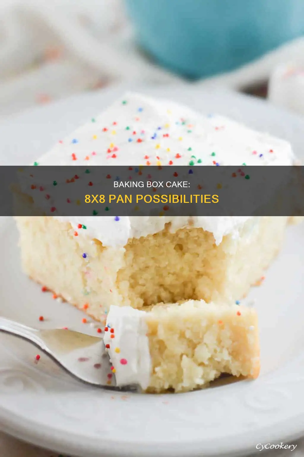 can I bake a box cake in an 8x8 pan