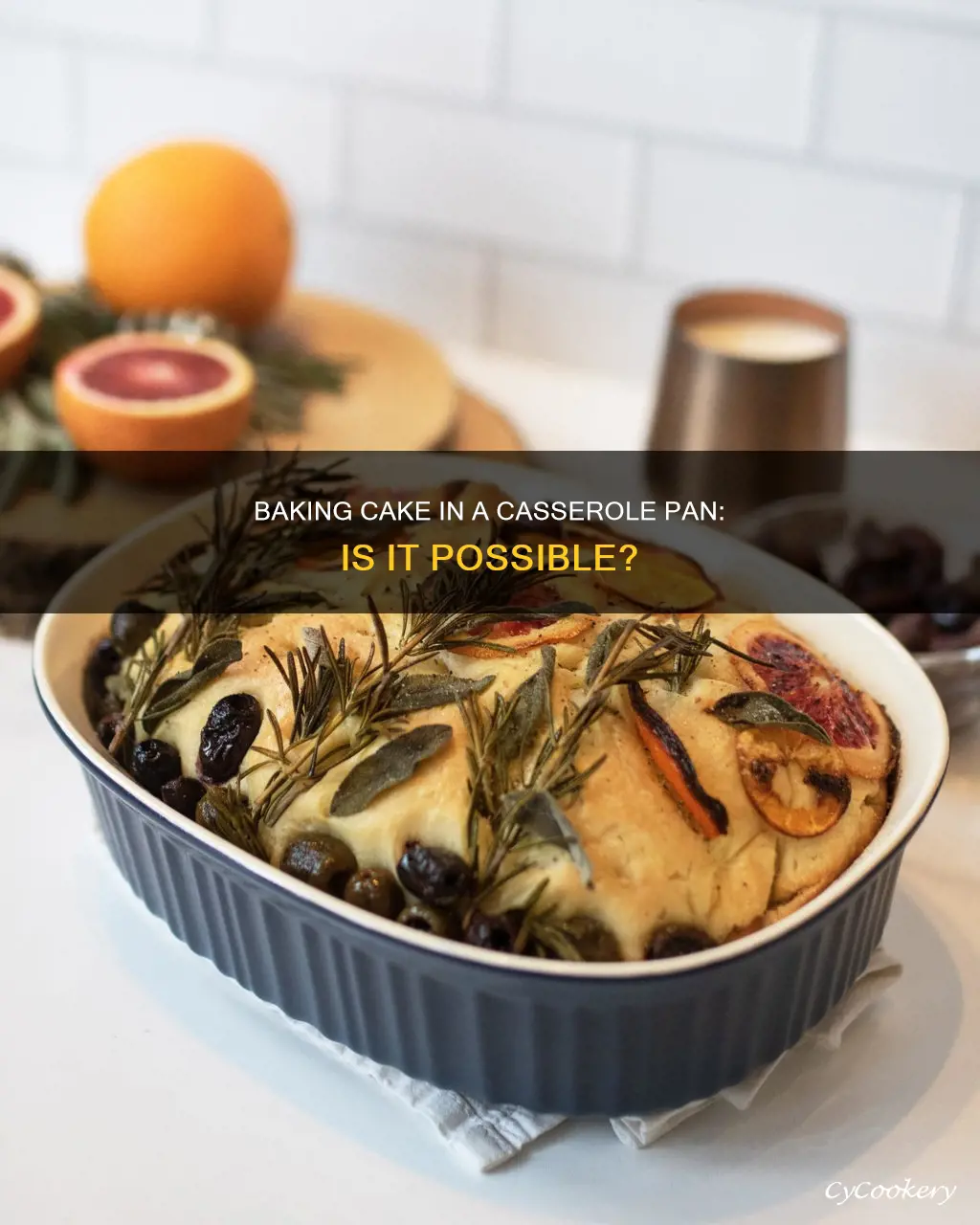 can I bake a cake in a casserole pan