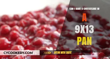 Baking Cheesecake: 9x13 Pan Possibilities