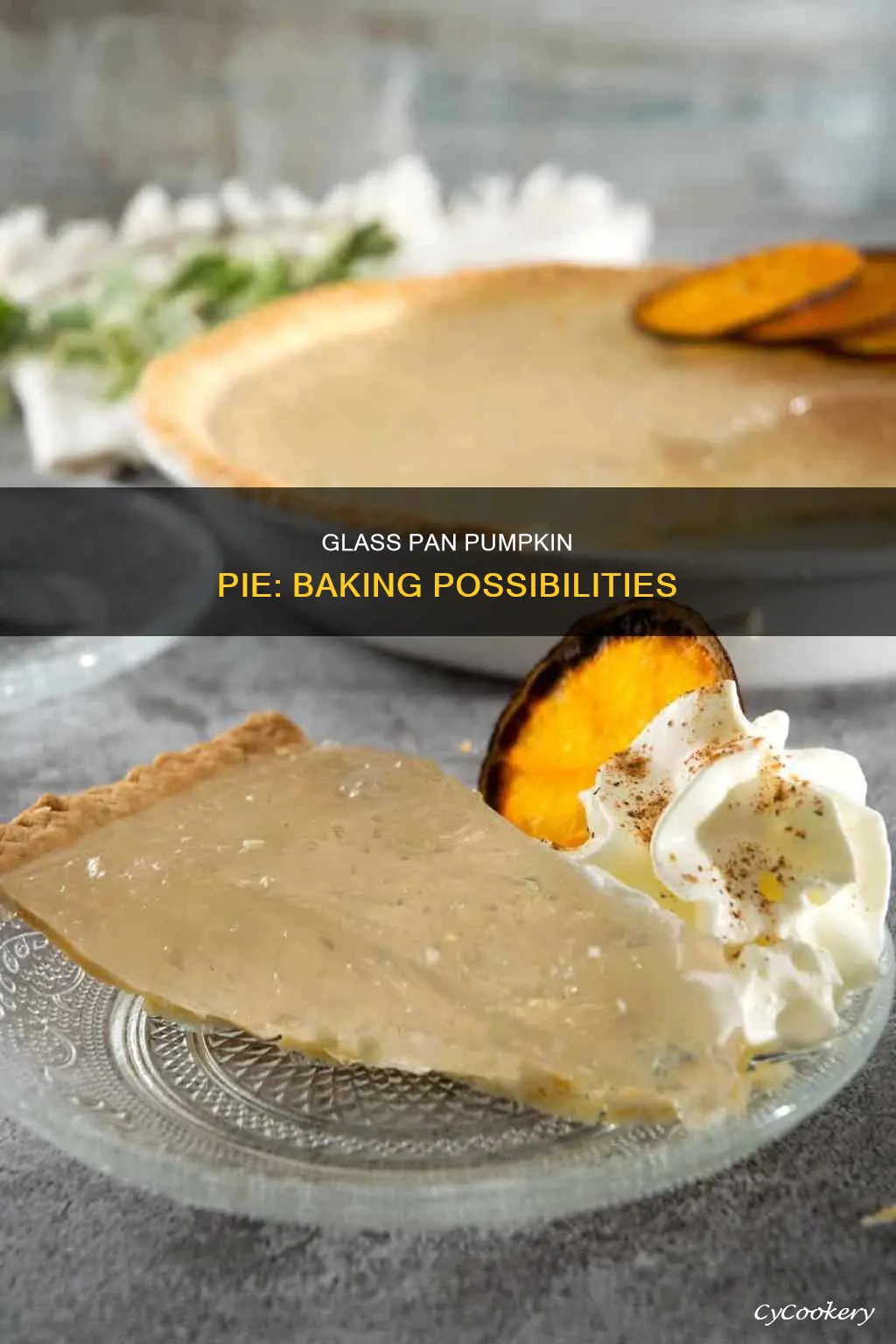 can I bake a pumpkin pie in a glass pan