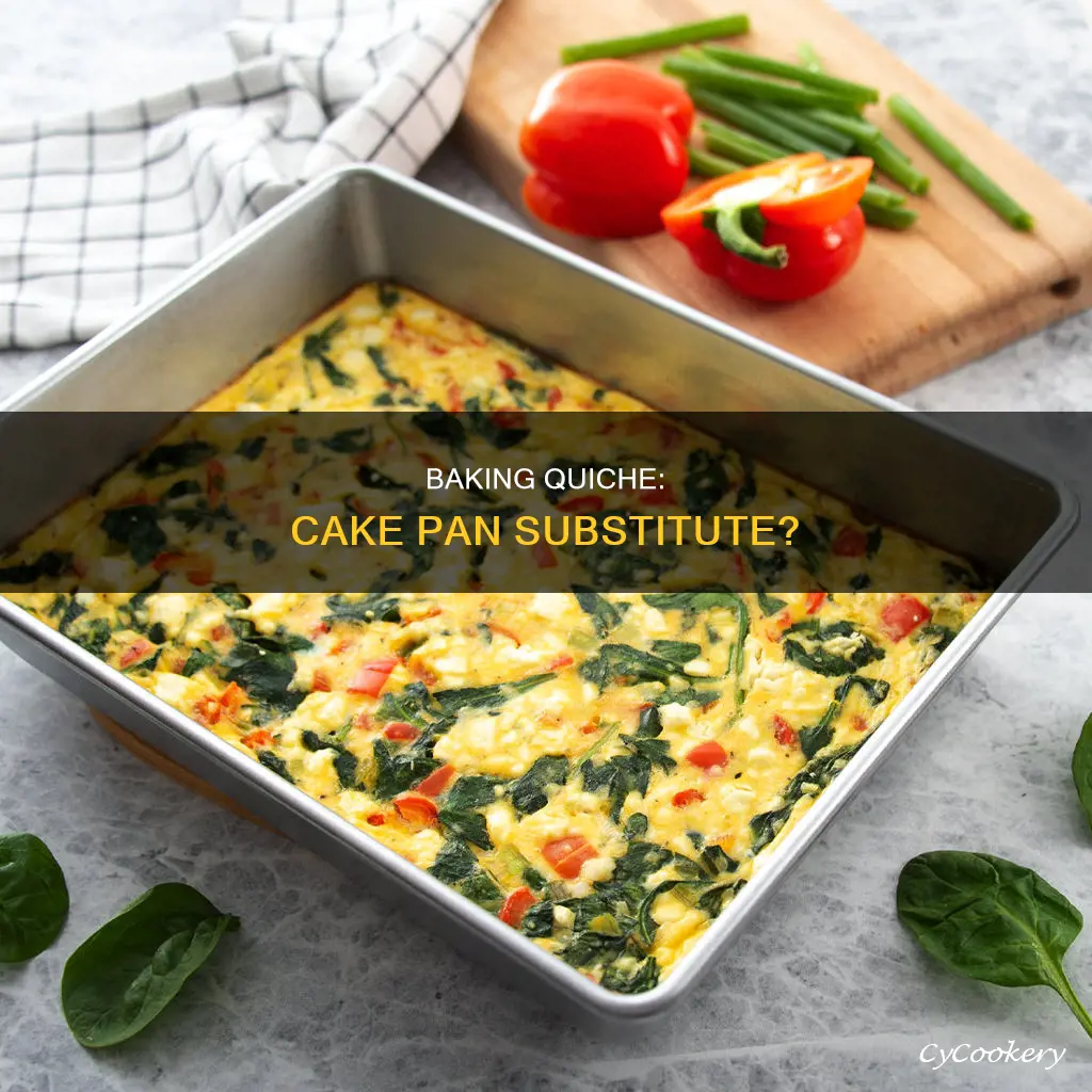can I bake a quiche in a cake pan