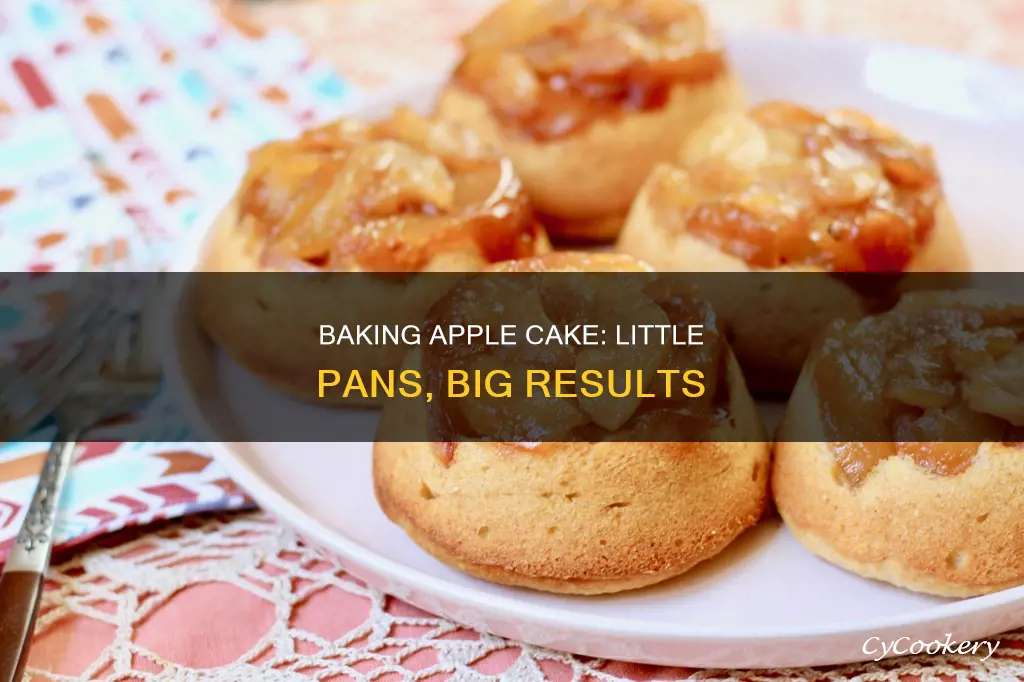 can I bake an apple cake in little pans