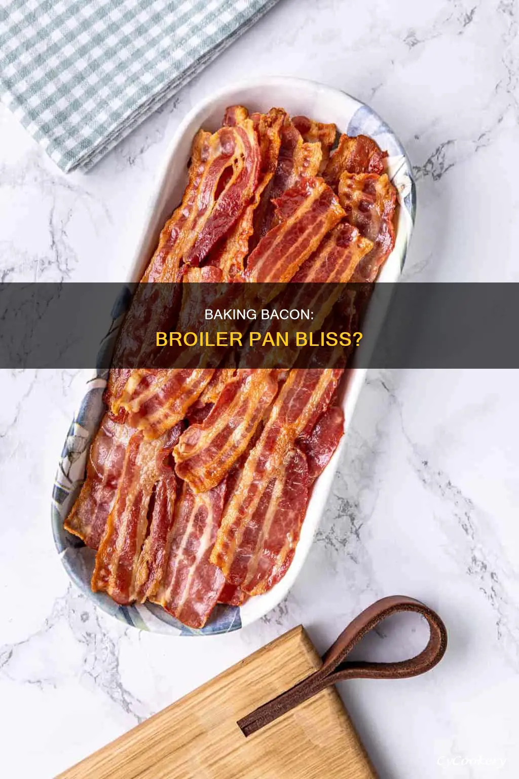 can I bake bacon on oven broiler pan