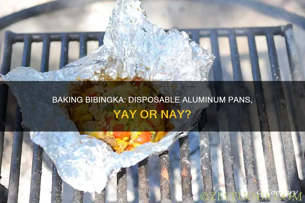can I bake bibingka in a disposable aluminum pan