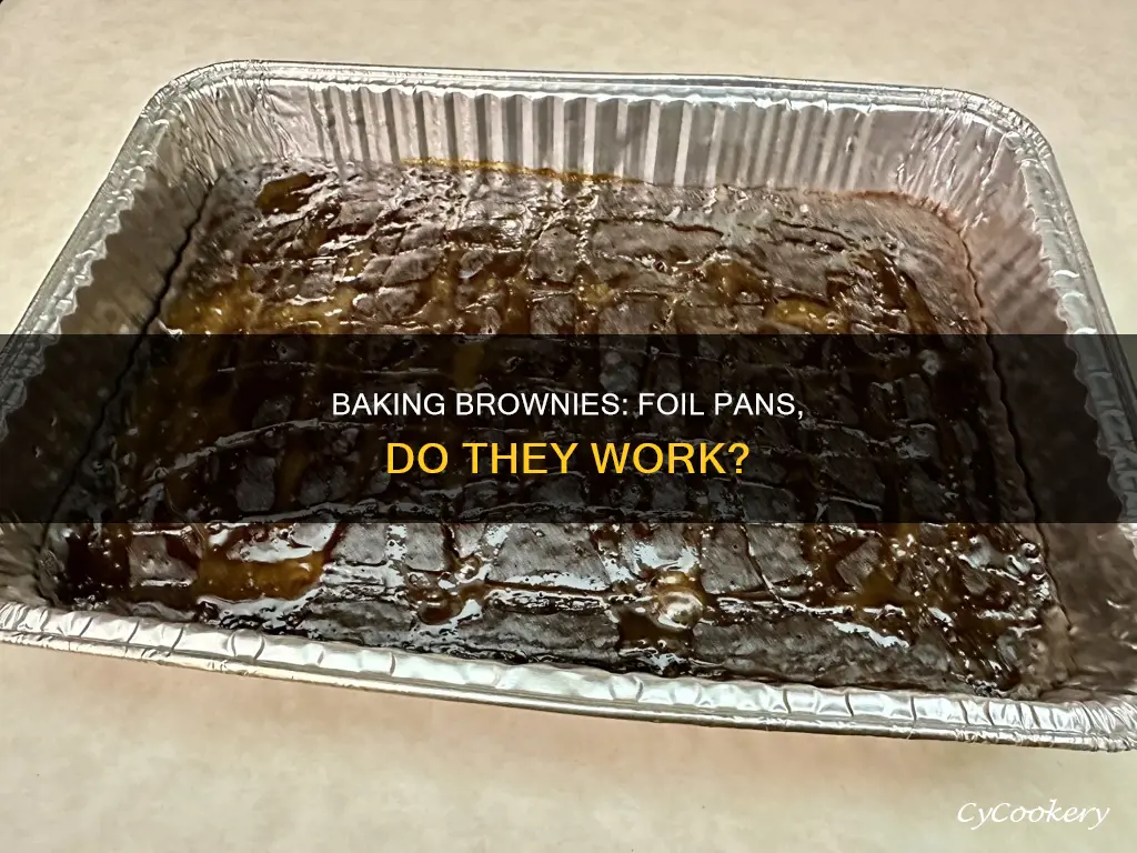 can I bake brownies in a foil pan