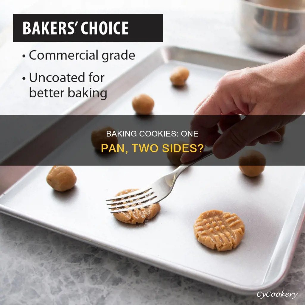 can I bake cookies in a pan with 2 sides