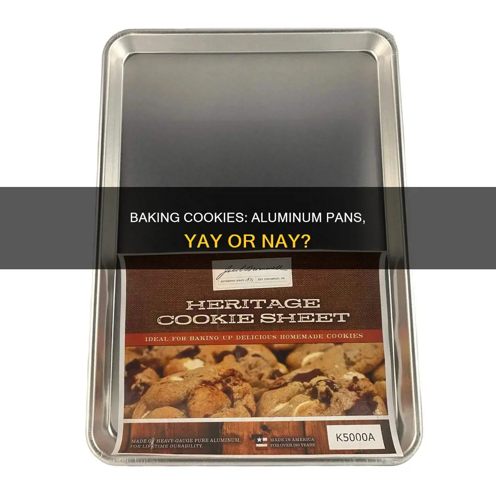 can I bake cookies on aluminum pan