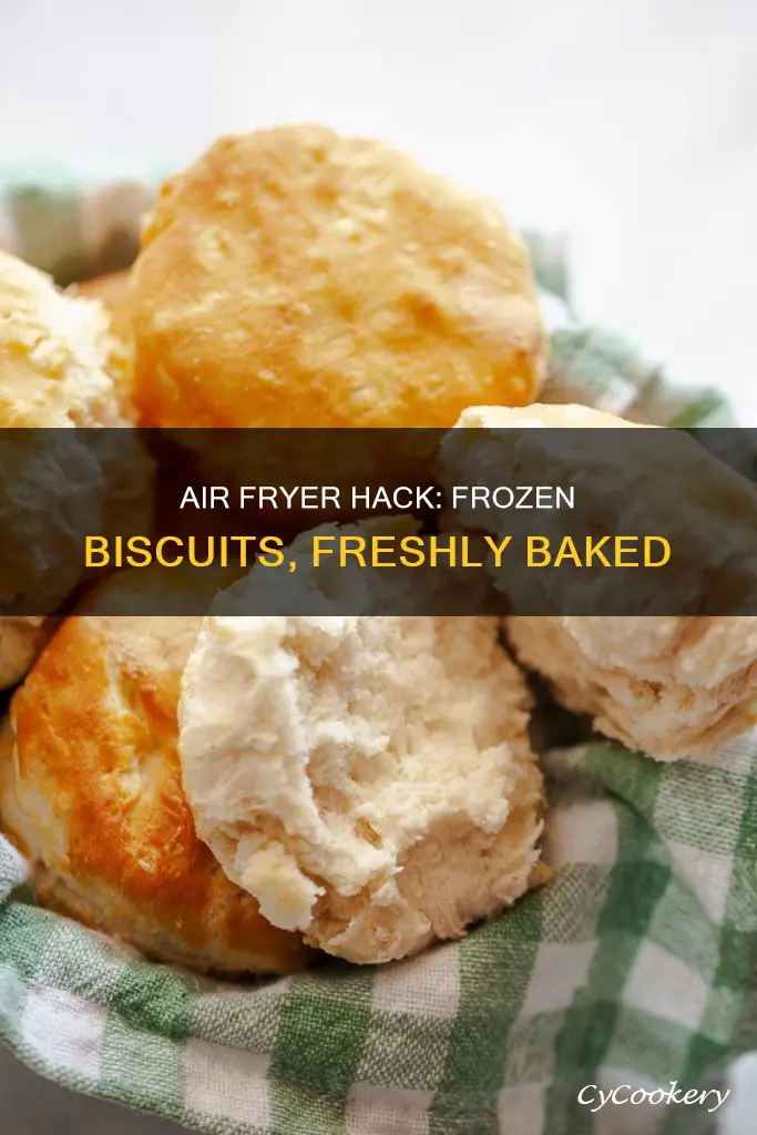 can i bake frozen biscuits in an air fryer