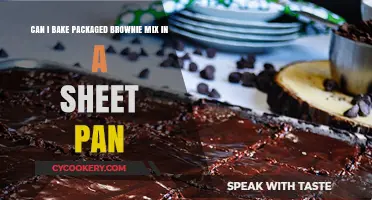 Baking Brownie Mix: Sheet Pan Style?