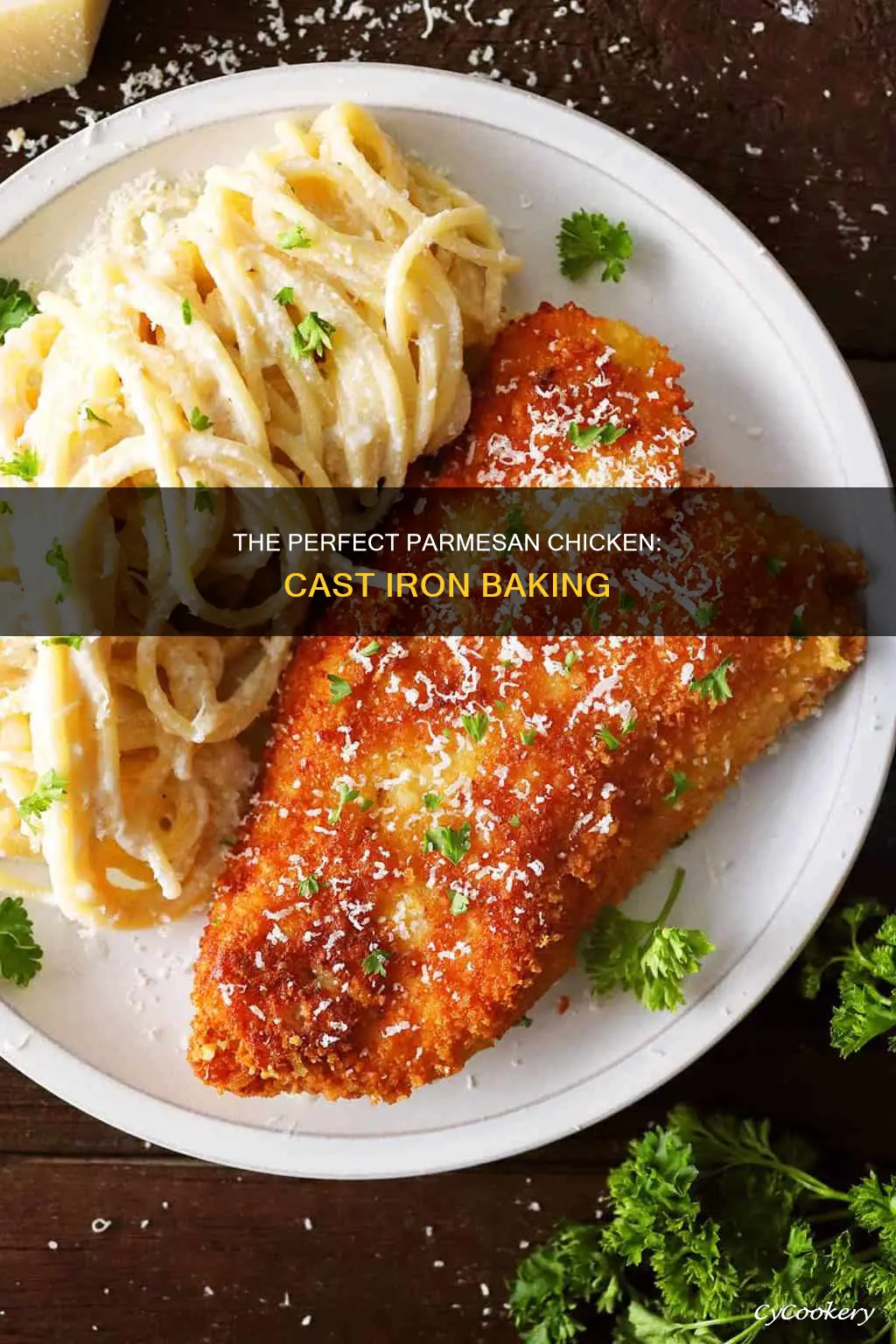 can I bake parmesan chicken in cast iron pan