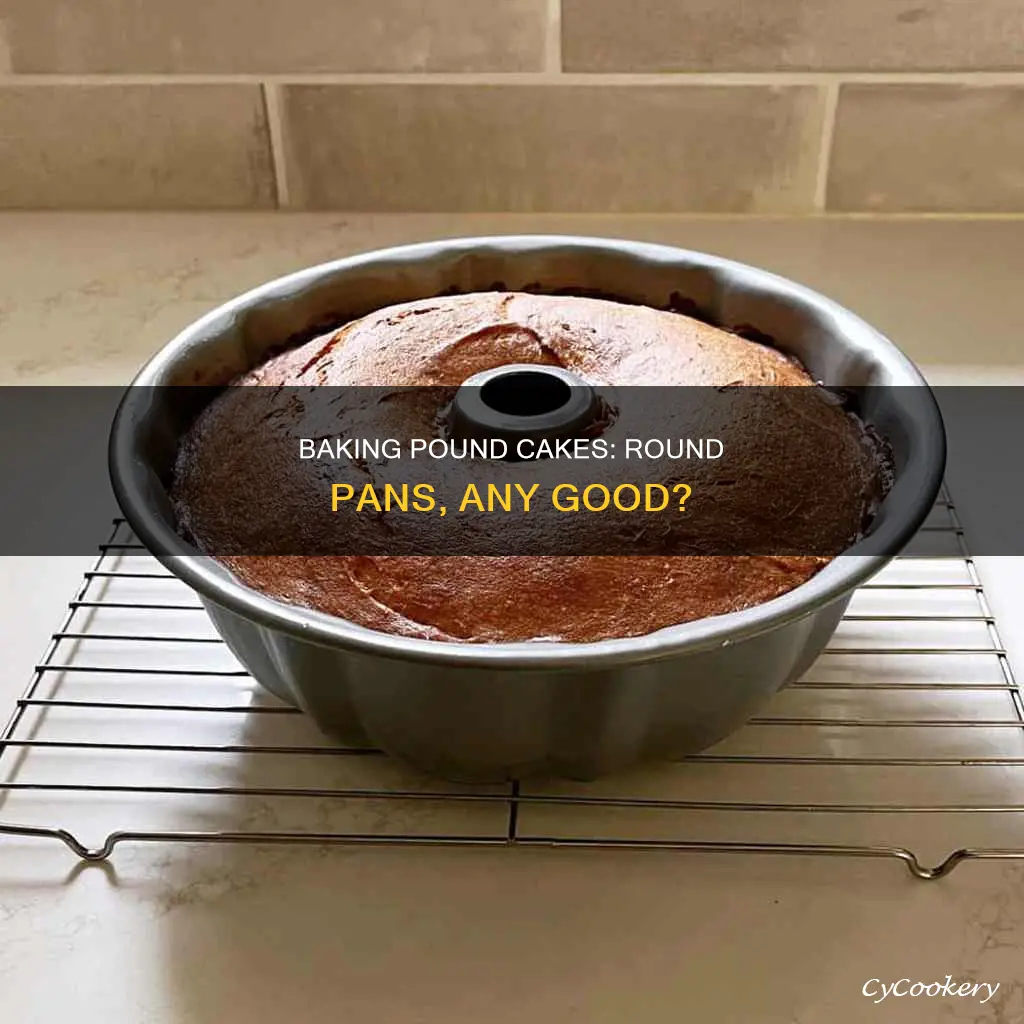 can I bake pound cake in round pan