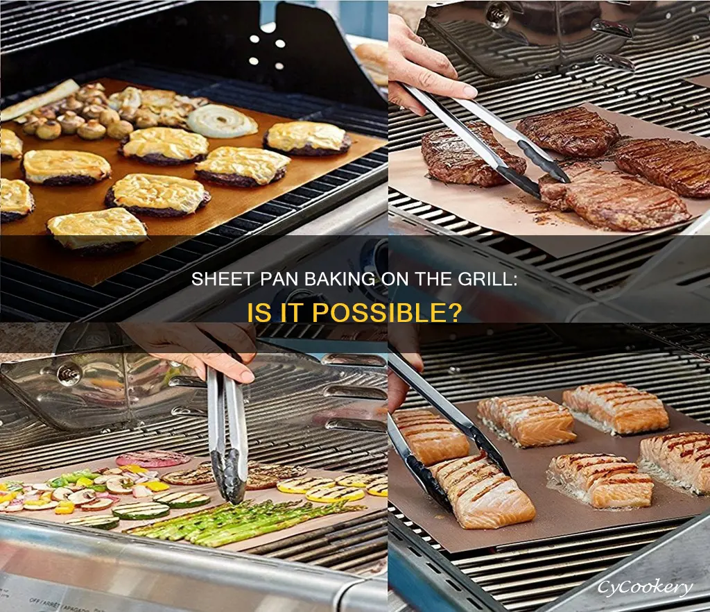 can I bake with a sheet pan on the grill