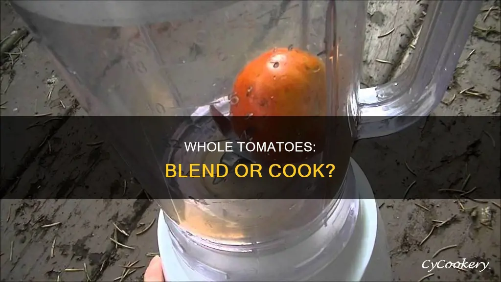 can i blend whole tomatoes for sauce or cook them