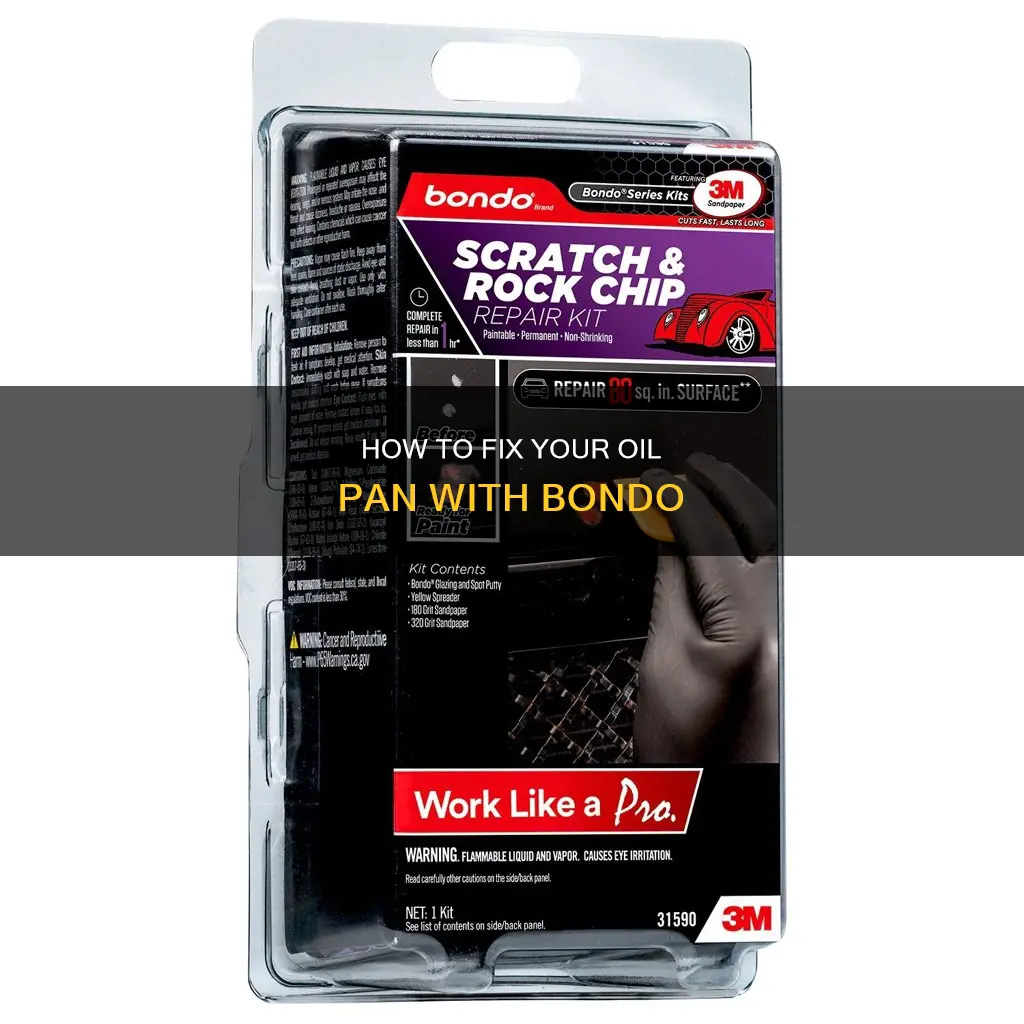 can I bondo my oil pan