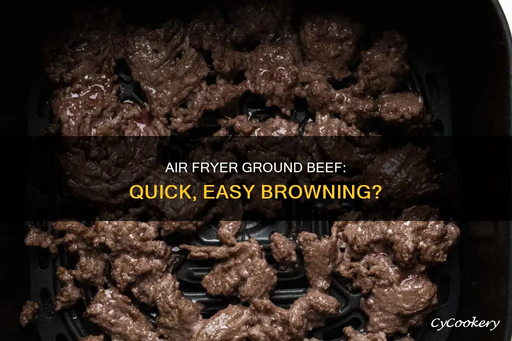 can i brown ground beef in an air fryer