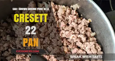 Browning Ground Pork: Le Creuset 22 Pan?