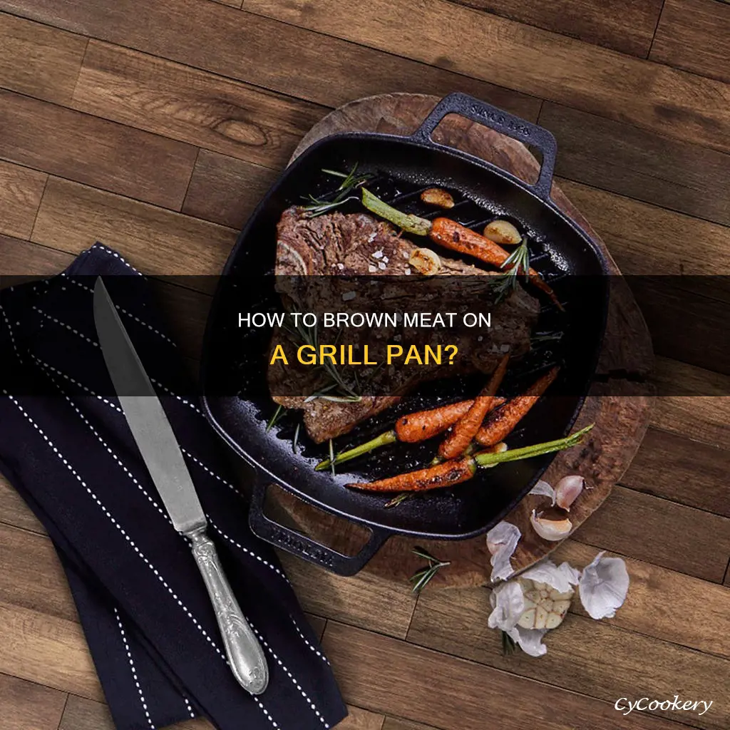 can I brown meat on a grill pan on stove