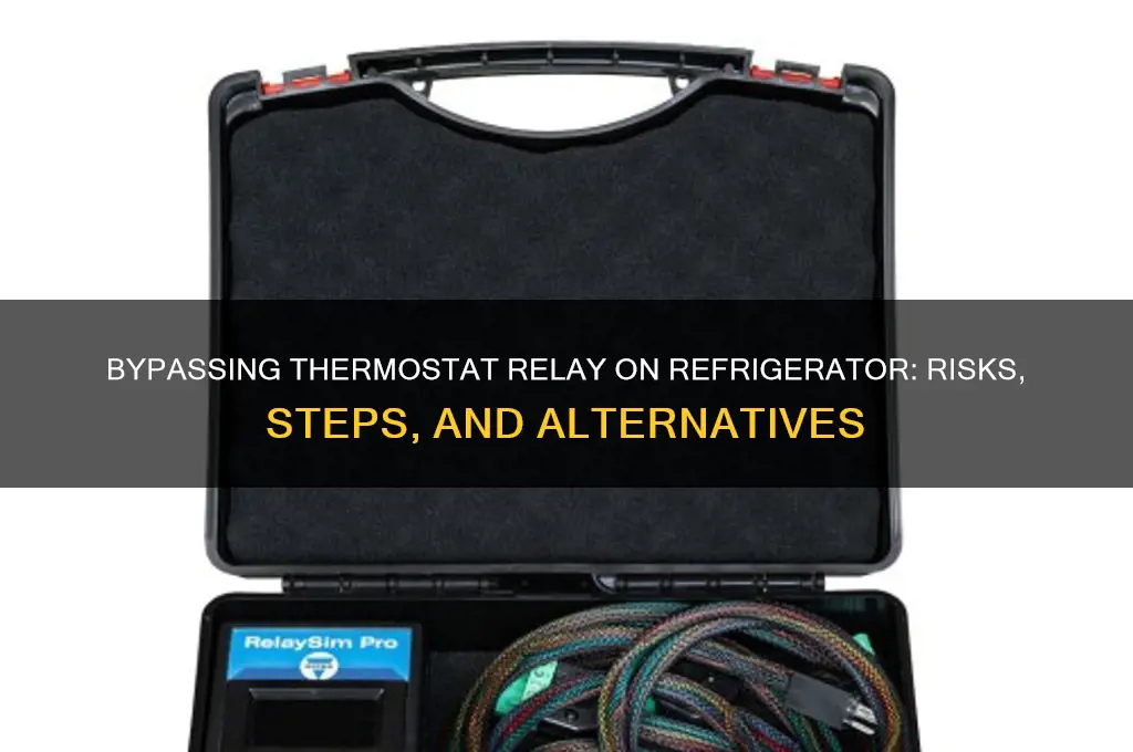 can i bypass thermostat relay on refrigerator