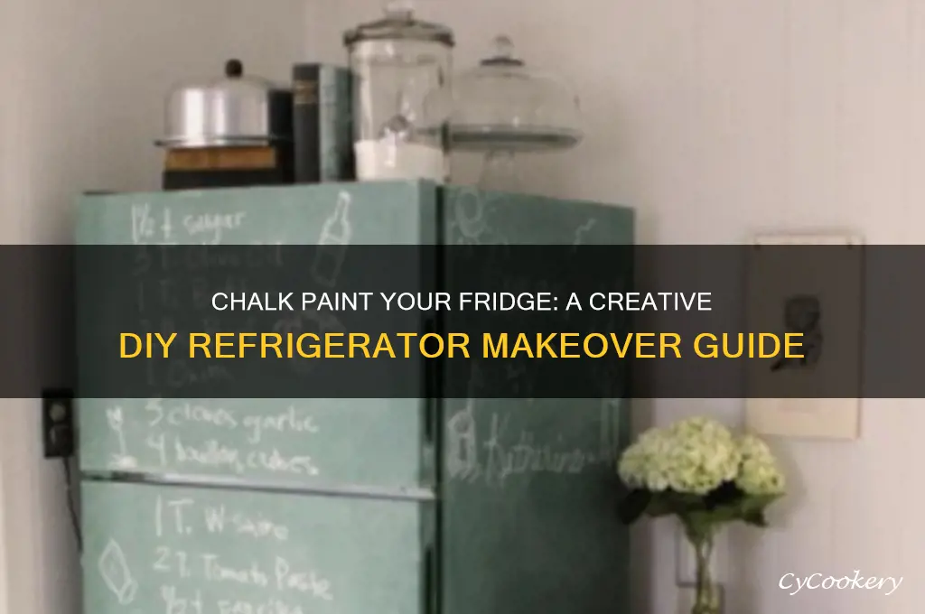 can i chalk paint my refrigerator