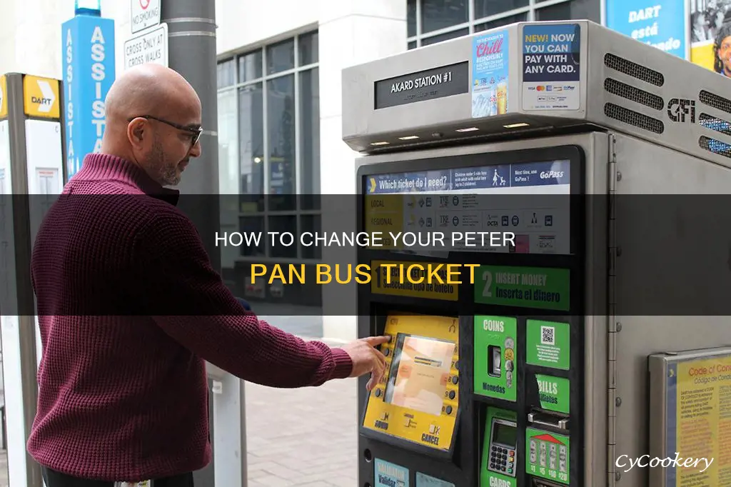can I change my peter pan bus ticket