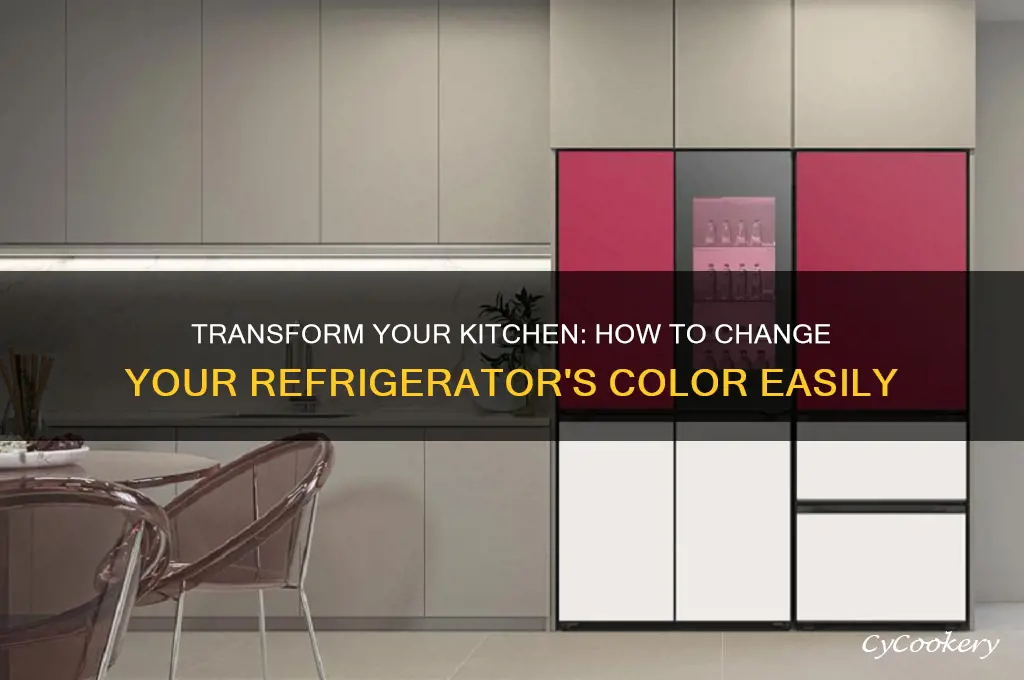 can i change the color of my refrigerator