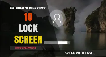 Adjusting Windows 10 Lock Screen: Changing the Pan
