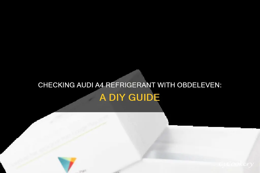 can i check refrigerant in my audi a4 with obdeleven