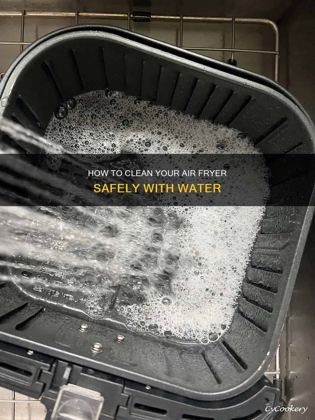 can i clean air fryer with water