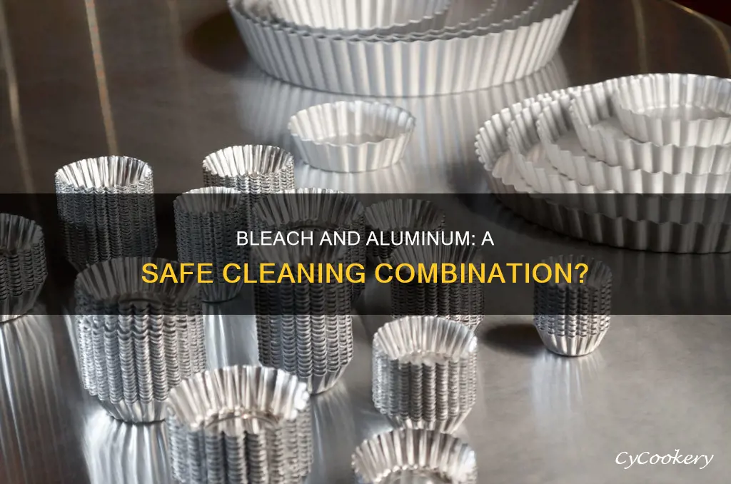 can I clean an aluminum pan with bleach