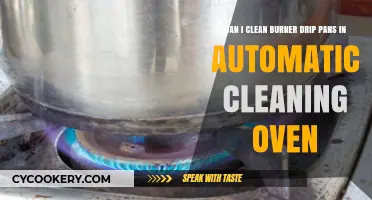 How to Clean Burner Drip Pans in Self-Cleaning Ovens