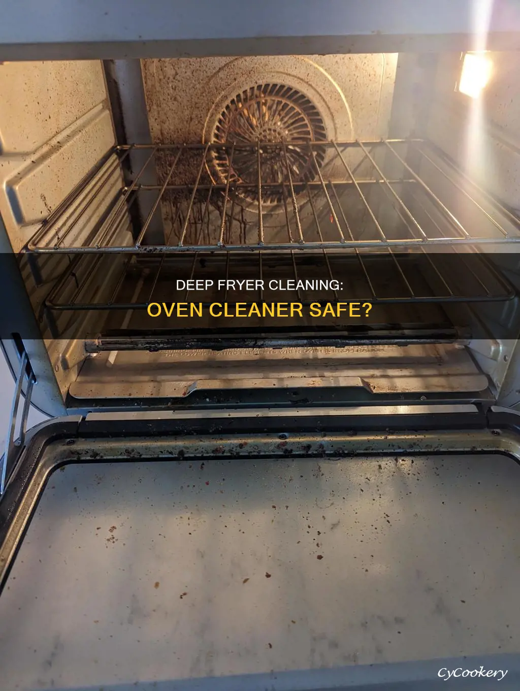 can i clean my deep fryer with oven cleaner