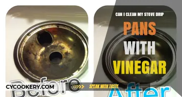 How to Clean Stove Drip Pans with Vinegar?