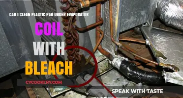 Bleach for Cleaning Plastic Pans Under Evaporator Coils