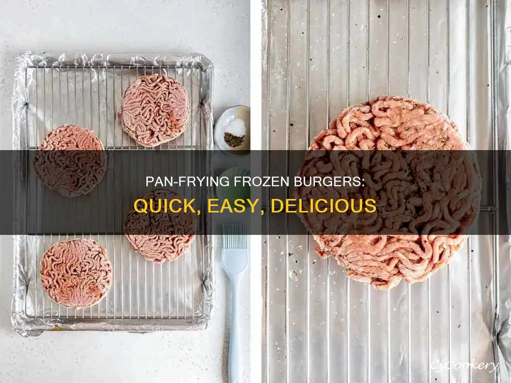 can I cook a frozen burger in a pan