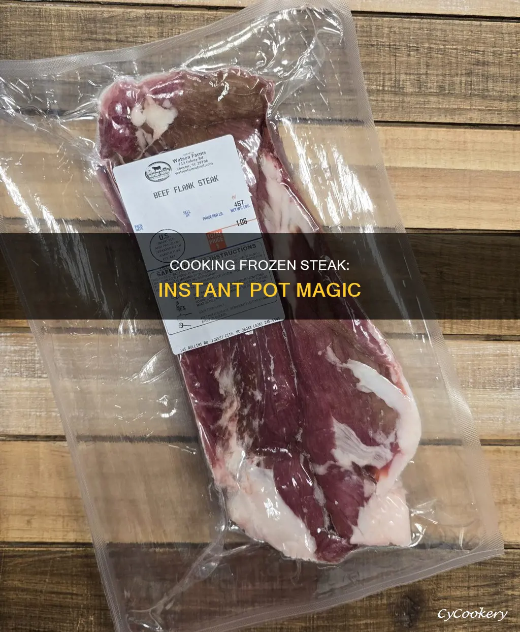 can I cook a frozen steak and the insta pot