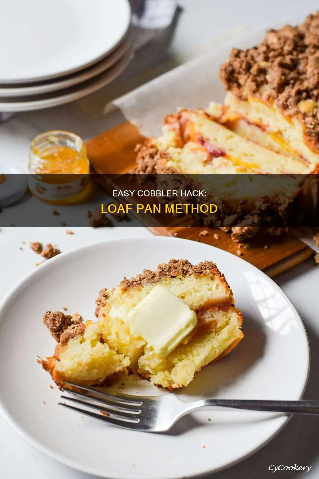 can I cook a oeacy cobbler in a loaf pan