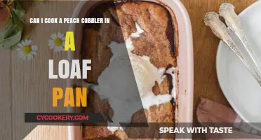 Baking Peach Cobbler: Loaf Pan or Not?